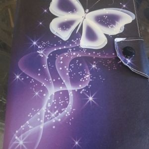 𝅺LIKE new first generation kindle fire 7" & purple butterfly case